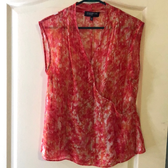 🌼2/$15 Jones NY faux wrap top (12) - Picture 6 of 6